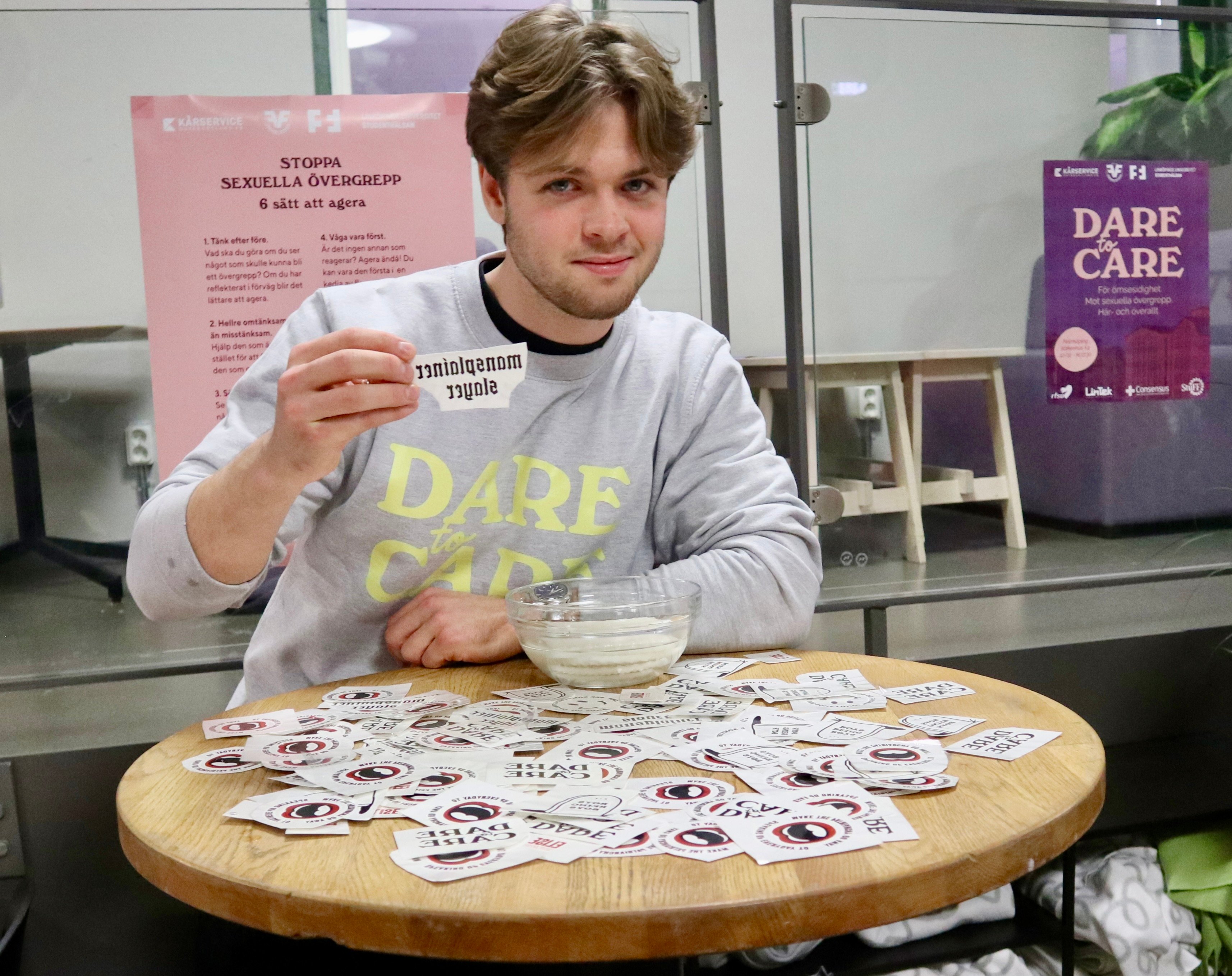 "Där det finns fester behövs Dare to Care"
