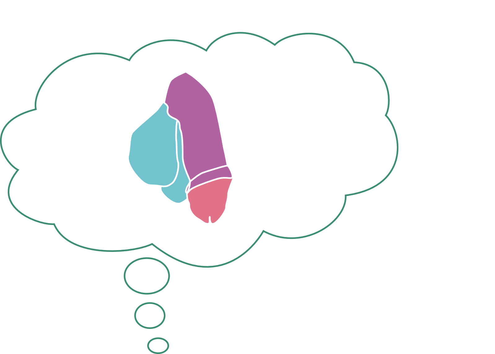 En tecknad penis och pung 